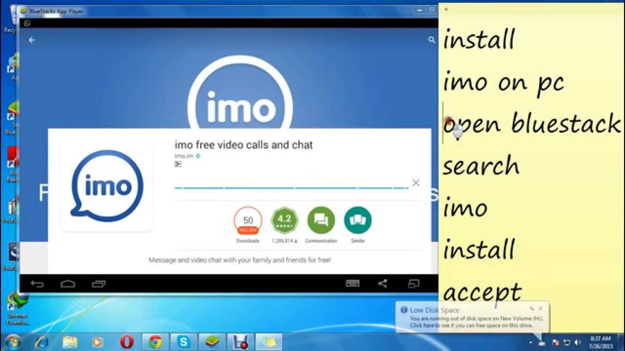Imo video call app download for mac pc